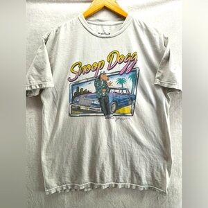 Joe Cool Snoop Dogg T-Shirt Men's Size Large White Low Rider West Coast